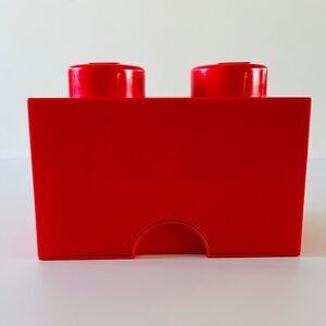 LEGO Red Stackable Storage Brick With 2 Knobs